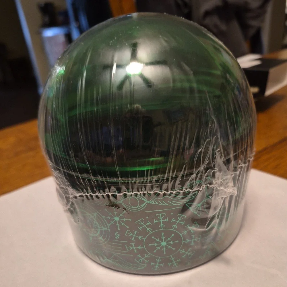 Target Bullseye Playground Wicked Elphaba Green Trinket Dish Glass Dome no stckr